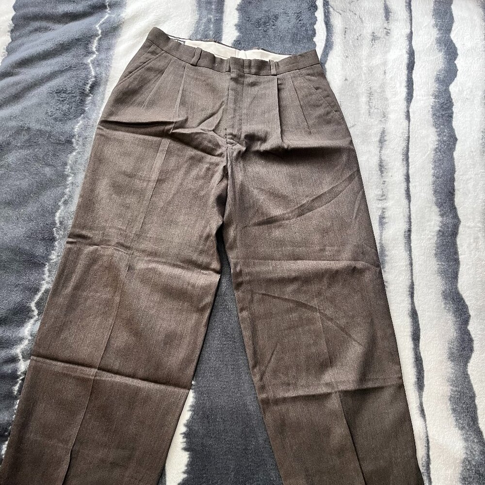 Pure Virgin Wool Men's Dress Pants